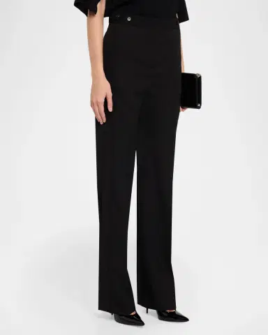 Stella McCartney High-Rise Slim-Leg Tuxedo Pants | Thumbnail 4 Stella McCartney High-Rise Slim-Leg Tuxedo Pants | Thumbnail 4