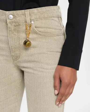 Stella McCartney Mid-Rise Straight-Leg Cuffed Crop Jeans | Thumbnail 5 Stella McCartney Mid-Rise Straight-Leg Cuffed Crop Jeans | Thumbnail 5