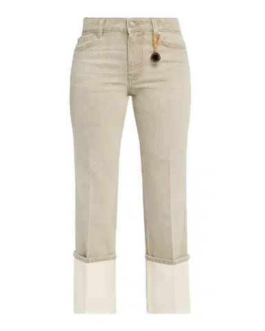 Stella McCartney Mid-Rise Straight-Leg Cuffed Crop Jeans | Thumbnail 1 Stella McCartney Mid-Rise Straight-Leg Cuffed Crop Jeans | Thumbnail 1