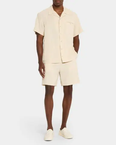 Helmut Lang Men 's Cotton Stretch Pull-On Shorts | Thumbnail 2 Helmut Lang Men 's Cotton Stretch Pull-On Shorts | Thumbnail 2