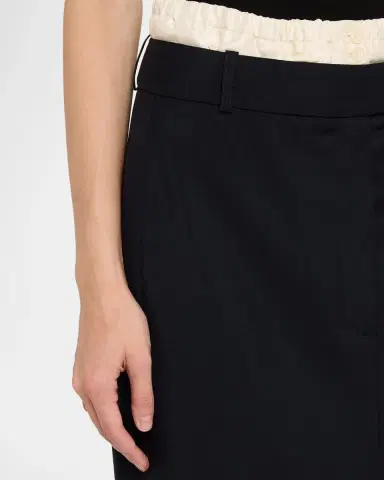 Róhe Boxer Detail Virgin Wool-Mohair Midi Skirt | Thumbnail 5 Róhe Boxer Detail Virgin Wool-Mohair Midi Skirt | Thumbnail 5