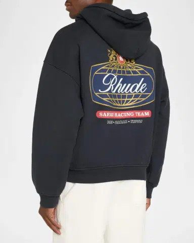 Rhude Men's Safari Crest Full-Zip Hoodie | Thumbnail 3 Rhude Men's Safari Crest Full-Zip Hoodie | Thumbnail 3