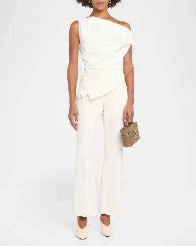 Róhe Draped One-Shoulder Top | Thumbnail 2 Róhe Draped One-Shoulder Top | Thumbnail 2