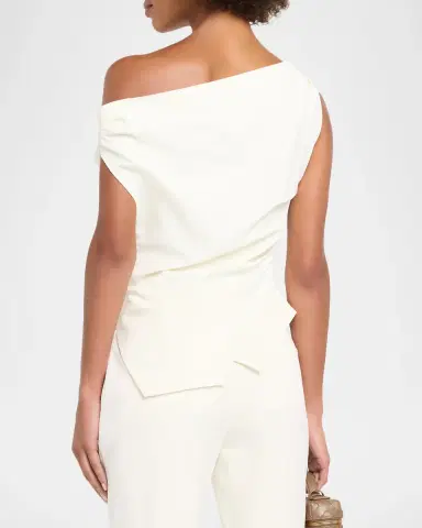 Róhe Draped One-Shoulder Top | Thumbnail 3 Róhe Draped One-Shoulder Top | Thumbnail 3