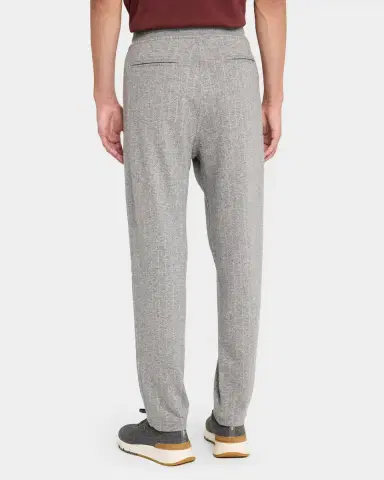 Brunello Cucinelli Men's Cashmere-Cotton Stripe Drawstring Pants | Thumbnail 3 Brunello Cucinelli Men's Cashmere-Cotton Stripe Drawstring Pants | Thumbnail 3