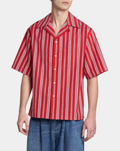 Marni Striped Cotton-Blend Camp Shirt | Thumbnail 5 Marni Striped Cotton-Blend Camp Shirt | Thumbnail 5