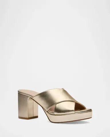 Stuart Weitzman Dayna 80MM Leather Platform Sandals | Thumbnail 2 Stuart Weitzman Dayna 80MM Leather Platform Sandals | Thumbnail 2