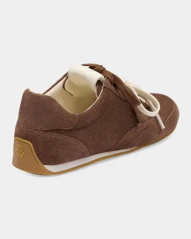 Stuart Weitzman Bond Sport Suede Low-Top Sneakers | Thumbnail 2 Stuart Weitzman Bond Sport Suede Low-Top Sneakers | Thumbnail 2