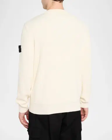 Stone Island Men's Maglieria Cotton Rib Long-Sleeve T-Shirt | Thumbnail 3 Stone Island Men's Maglieria Cotton Rib Long-Sleeve T-Shirt | Thumbnail 3