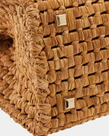 Ferragamo Studio Box Open-Weave Raffia Tote Bag | Thumbnail 7 Ferragamo Studio Box Open-Weave Raffia Tote Bag | Thumbnail 7