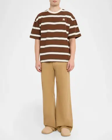Amiri Men 's Striped Oversized Polo Shirt | Thumbnail 2 Amiri Men 's Striped Oversized Polo Shirt | Thumbnail 2
