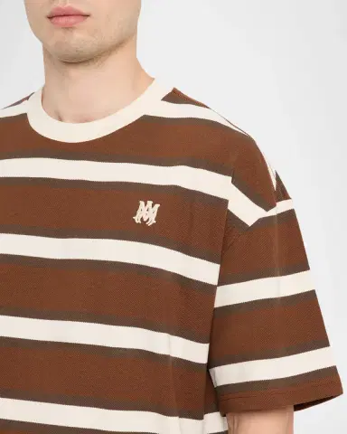 Amiri Men 's Striped Oversized Polo Shirt | Thumbnail 5 Amiri Men 's Striped Oversized Polo Shirt | Thumbnail 5