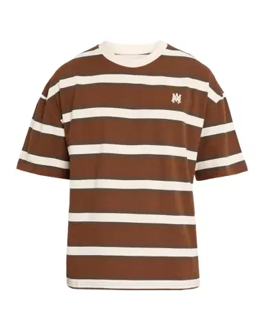 Amiri Men 's Striped Oversized Polo Shirt | Thumbnail 1 Amiri Men 's Striped Oversized Polo Shirt | Thumbnail 1
