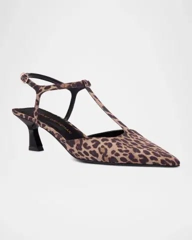Stuart Weitzman Vinnie 50MM Leopard Pumps | Thumbnail 2 Stuart Weitzman Vinnie 50MM Leopard Pumps | Thumbnail 2