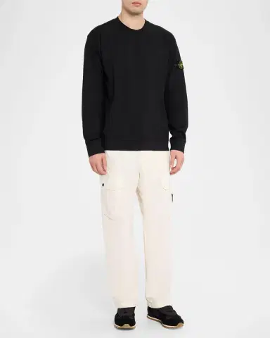 Stone Island Men's Cotton Straight-Leg Cargo Pants | Thumbnail 2 Stone Island Men's Cotton Straight-Leg Cargo Pants | Thumbnail 2