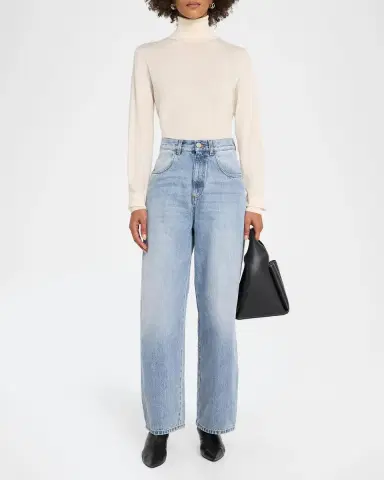 Róhe Berber High-Rise Barrel-Leg Jeans | Thumbnail 2 Róhe Berber High-Rise Barrel-Leg Jeans | Thumbnail 2