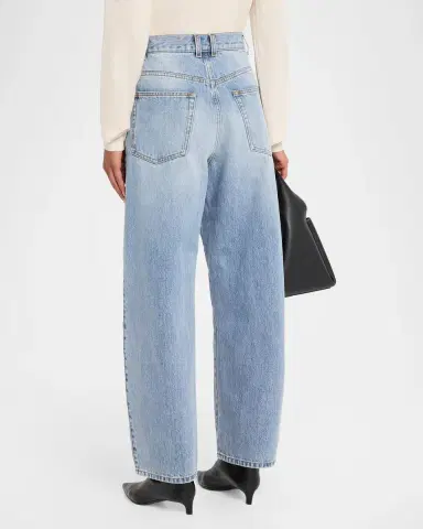 Róhe Berber High-Rise Barrel-Leg Jeans | Thumbnail 3 Róhe Berber High-Rise Barrel-Leg Jeans | Thumbnail 3