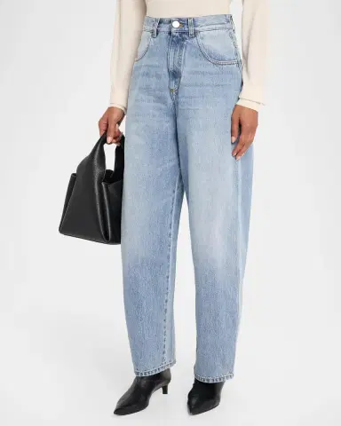 Róhe Berber High-Rise Barrel-Leg Jeans | Thumbnail 4 Róhe Berber High-Rise Barrel-Leg Jeans | Thumbnail 4