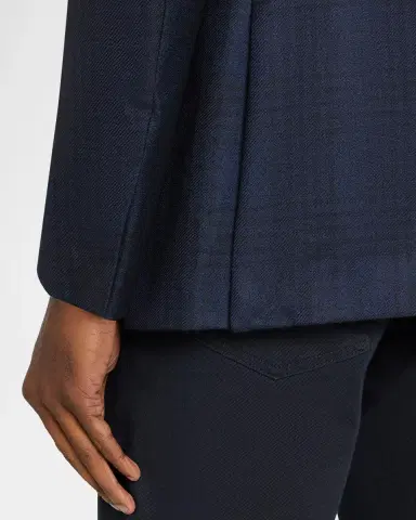 ZEGNA Men's Cashmere and Silk Check Single-Breasted Sport Coat | Thumbnail 8 ZEGNA Men's Cashmere and Silk Check Single-Breasted Sport Coat | Thumbnail 8