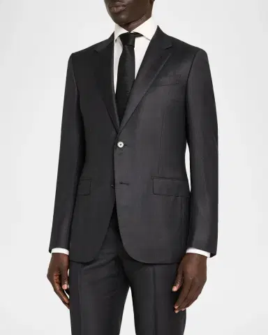 Zegna Men's 12milmil12 Wool Tonal Check Suit | Thumbnail 4 Zegna Men's 12milmil12 Wool Tonal Check Suit | Thumbnail 4