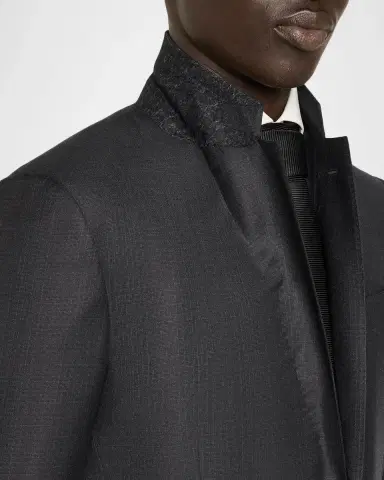 Zegna Men's 12milmil12 Wool Tonal Check Suit | Thumbnail 8 Zegna Men's 12milmil12 Wool Tonal Check Suit | Thumbnail 8