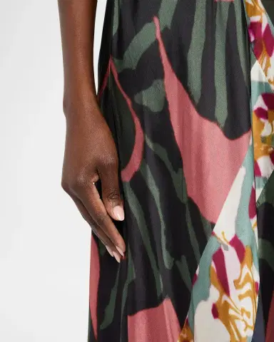 Dries Van Noten Dibelle Patchwork Satin Midi Slip Dress | Thumbnail 5 Dries Van Noten Dibelle Patchwork Satin Midi Slip Dress | Thumbnail 5