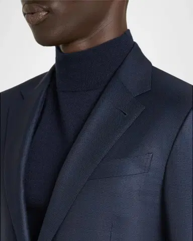 Zegna Men's 12milmil12 Wool Tonal Check Suit | Thumbnail 6 Zegna Men's 12milmil12 Wool Tonal Check Suit | Thumbnail 6