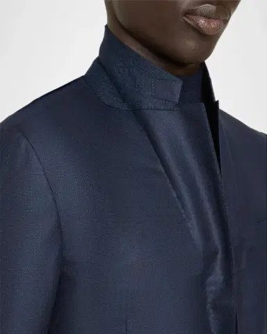 Zegna Men's 12milmil12 Wool Tonal Check Suit | Thumbnail 8 Zegna Men's 12milmil12 Wool Tonal Check Suit | Thumbnail 8