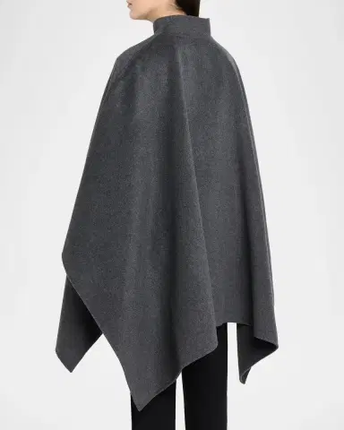 Róhe Double-Faced Wool-Cashmere Poncho | Thumbnail 3 Róhe Double-Faced Wool-Cashmere Poncho | Thumbnail 3