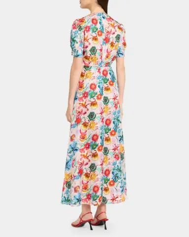 Saloni Lea Printed Long Dress | Thumbnail 3 Saloni Lea Printed Long Dress | Thumbnail 3