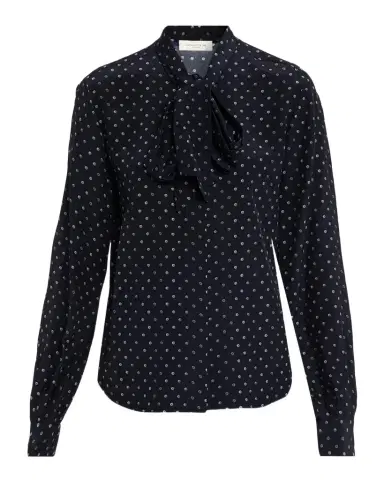 Lafayette 148 New York Polka Dot Silk Crepe De Chine Blouse | Thumbnail 1 Lafayette 148 New York Polka Dot Silk Crepe De Chine Blouse | Thumbnail 1