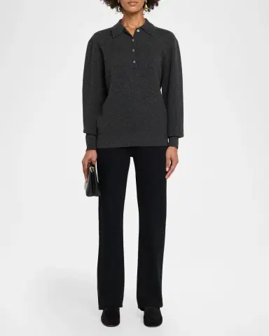 Róhe Wool-Blend Polo Sweater | Thumbnail 2 Róhe Wool-Blend Polo Sweater | Thumbnail 2