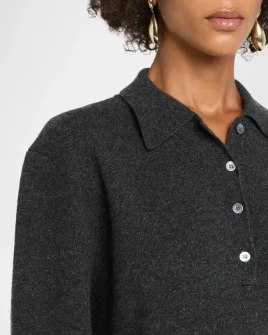 Róhe Wool-Blend Polo Sweater | Thumbnail 5 Róhe Wool-Blend Polo Sweater | Thumbnail 5