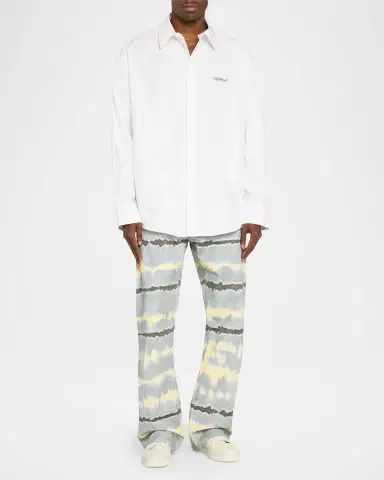 Off-White Men's Bacco Arrow Poplin Sport Shirt | Thumbnail 2 Off-White Men's Bacco Arrow Poplin Sport Shirt | Thumbnail 2