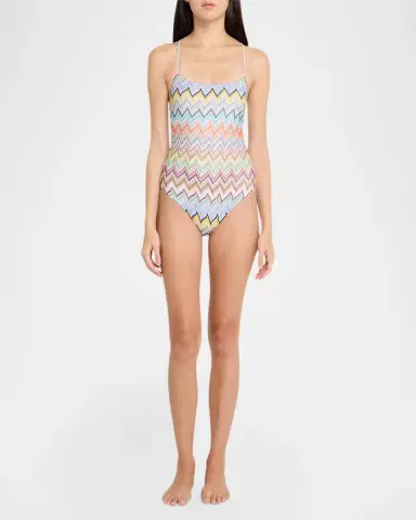 Missoni Zigzag One-Piece Swimsuit | Thumbnail 2 Missoni Zigzag One-Piece Swimsuit | Thumbnail 2