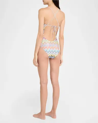 Missoni Zigzag One-Piece Swimsuit | Thumbnail 3 Missoni Zigzag One-Piece Swimsuit | Thumbnail 3