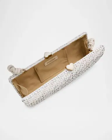 Poolside The Nantucket Woven Leather Clutch | Thumbnail 4 Poolside The Nantucket Woven Leather Clutch | Thumbnail 4