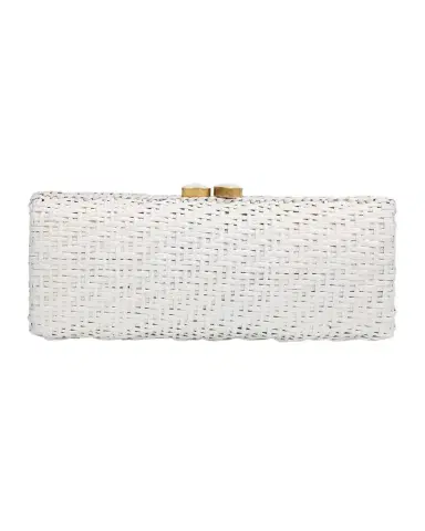 Poolside The Nantucket Woven Leather Clutch | Thumbnail 1 Poolside The Nantucket Woven Leather Clutch | Thumbnail 1