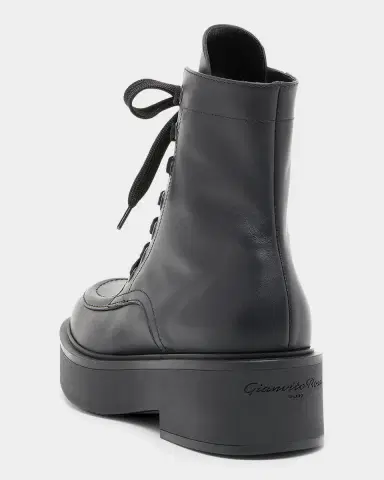 Gianvito Rossi Leather Lace-Up Boots | Thumbnail 2 Gianvito Rossi Leather Lace-Up Boots | Thumbnail 2