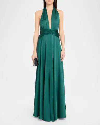 Ramy Brook Jasmine Backless Plunging Gown | Thumbnail 2 Ramy Brook Jasmine Backless Plunging Gown | Thumbnail 2