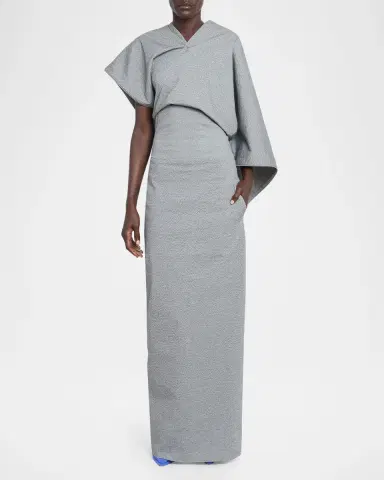 Issey Miyake Allow Sculptural Cape Maxi Dress | Thumbnail 4 Issey Miyake Allow Sculptural Cape Maxi Dress | Thumbnail 4