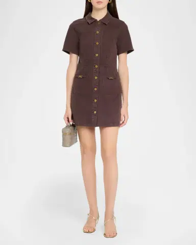 PAIGE Clementine Stretch Cotton Mini Dress | Thumbnail 2 PAIGE Clementine Stretch Cotton Mini Dress | Thumbnail 2
