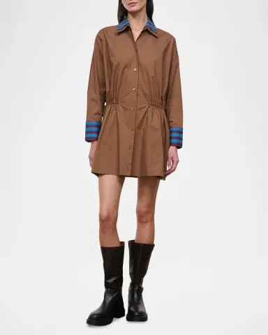 Staud Uptown Mini Shirtdress | Thumbnail 2 Staud Uptown Mini Shirtdress | Thumbnail 2