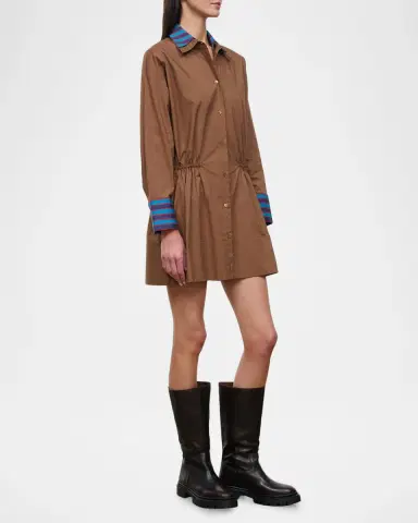 Staud Uptown Mini Shirtdress | Thumbnail 4 Staud Uptown Mini Shirtdress | Thumbnail 4