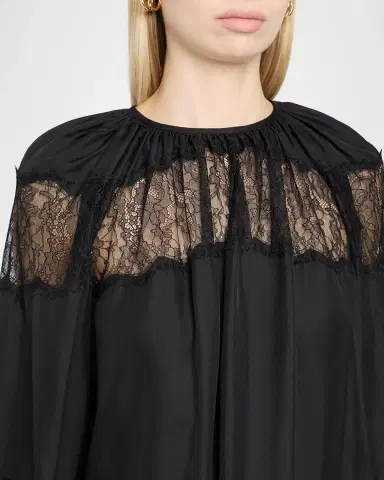Ulla Johnson Bess Silk Long-Sleeve Blouse | Thumbnail 5 Ulla Johnson Bess Silk Long-Sleeve Blouse | Thumbnail 5