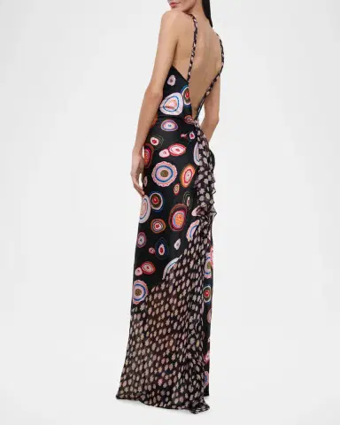 Staud Charli Printed Silk Maxi Dress | Thumbnail 6 Staud Charli Printed Silk Maxi Dress | Thumbnail 6