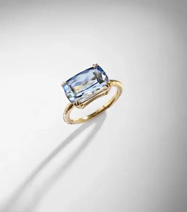 Octavia Elizabeth 18kt gold ring with aquamarine | Thumbnail 5 Octavia Elizabeth 18kt gold ring with aquamarine | Thumbnail 5