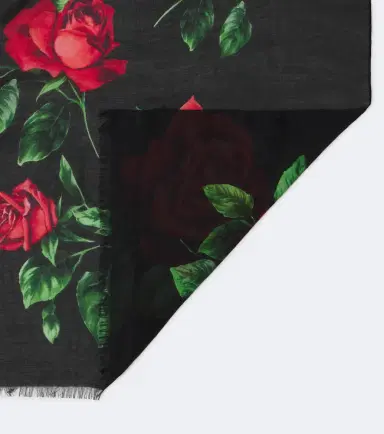 Dolce & Gabbana Floral silk scarf | Thumbnail 2 Dolce & Gabbana Floral silk scarf | Thumbnail 2