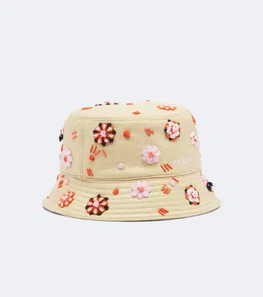 Prada Embroidered canvas bucket hat | Thumbnail 2 Prada Embroidered canvas bucket hat | Thumbnail 2