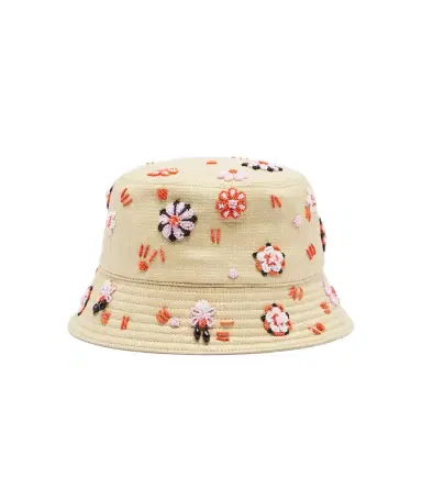 Prada Embroidered canvas bucket hat | Thumbnail 1 Prada Embroidered canvas bucket hat | Thumbnail 1